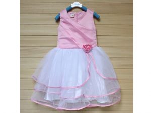 26-69-Flower princess dress -pink