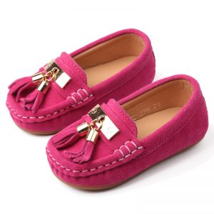 33-22-Leather Pink Peas Shoes