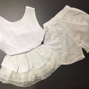 52-22-Vest shirt shorts 2pcs