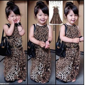 54-2-Leopard Halter Dress With Belt