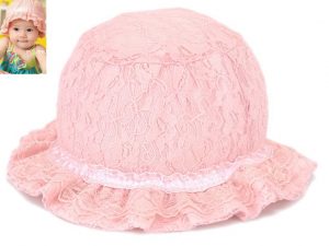 77-178-Princess lace cap - pink and Bloodfang color