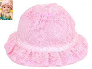 77-178-Princess lace cap - pink and Bloodfang color