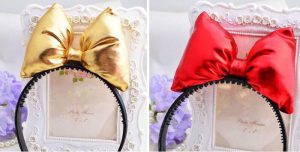 72-11-Bow hair bands -Gold