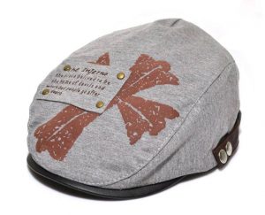 77-164-Cross Printing Cap - Grey