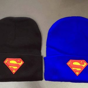 77-189-Superman head cap Blue