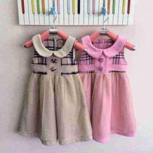 26-52-Princess plaid dress-pink