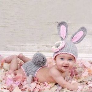 71-75-Handmade baby bunny suit