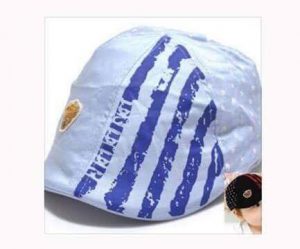 77-160-Bear spend pentagram cap-light blue
