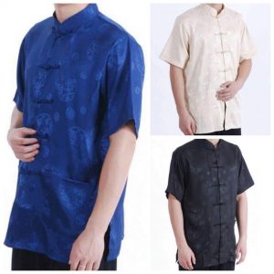 87-1-Men's short sleeve Tang suit