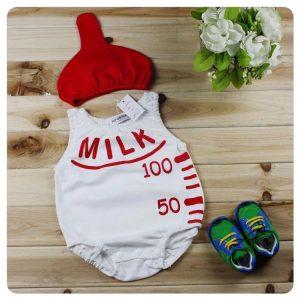 23-11-Bottle Triangle Romper With Cap