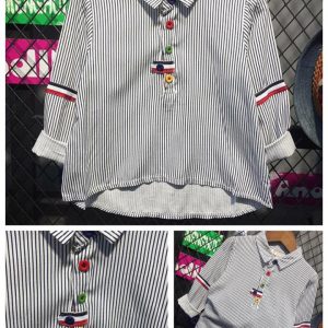 56-134-Shirt striped long sleeve