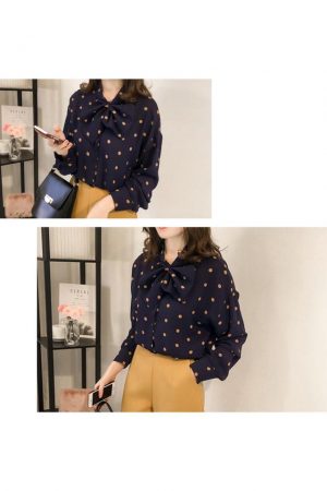 88-341-Polka dot long sleeves