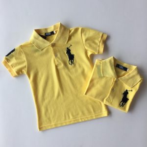 56-144-Collar Polo T-Shirt-Yellow